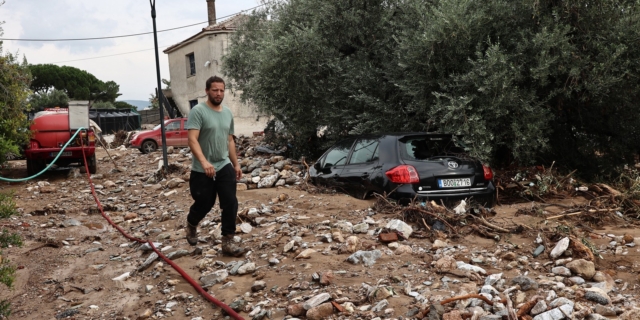 Ζημιές στην Αγριά Βόλου από την κακοκαιρία Elias