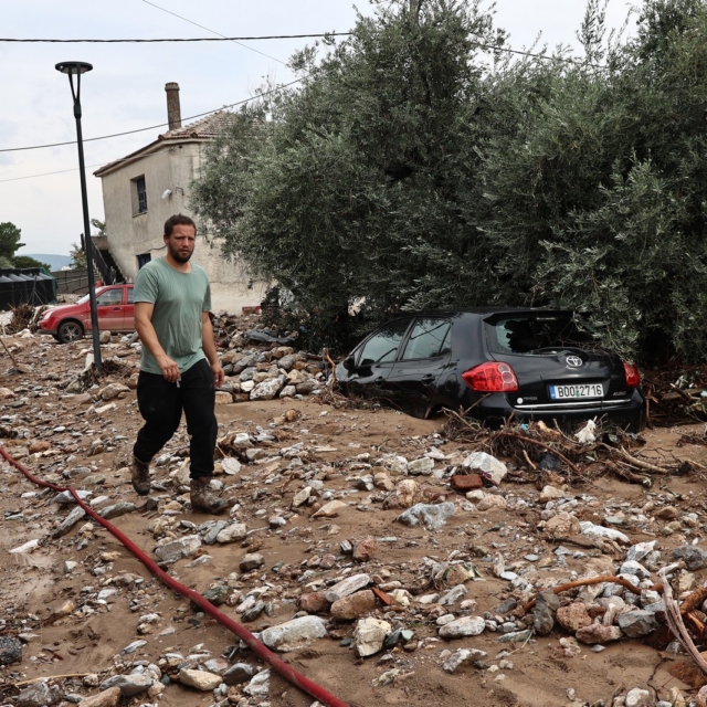 Ζημιές στην Αγριά Βόλου από την κακοκαιρία Elias