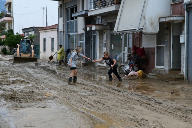 Καταστροφές από πλημμύρα στον Βόλο