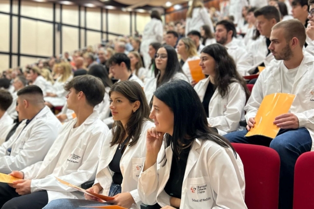 White Coat Ceremony Ιατρικής Σχολής του Ευρωπαϊκού Πανεπιστημίου Κύπρου