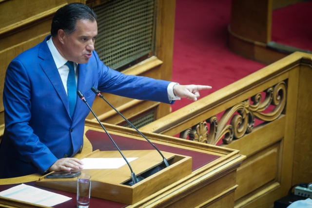Ο Άδωνις Γεωργιάδης στη συζήτηση για το εργατικό νομοσχέδιο στη Βουλή