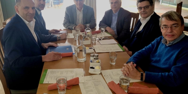 Συνάντηση του Γιώργου Γεραπετρίτη με τους ιδρυτές της HIAS