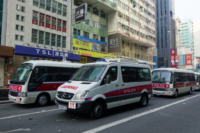 Οχήματα της αστυνομίας στο Χονγκ Κονγκ