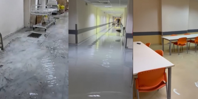 Το πλημμυρισμένο νοσοκομείο Βόλου