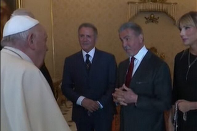 Βίντεο: Όταν ο πάπας συνάντησε τον Σταλόνε – “Ας πυγμαχήσουμε”