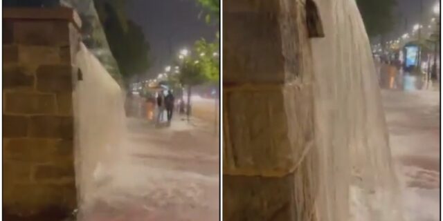 Κακοκαιρία Daniel: “Οι καταρράκτες της Βασιλίσσης Σοφίας” – Συγκλονιστικό βίντεο