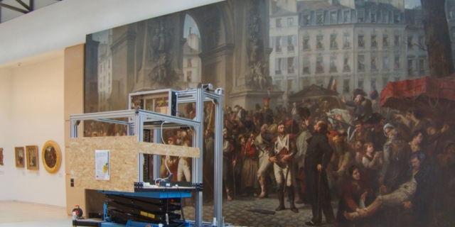 Διαγνωστικές αναλύσεις και συντήρηση του έργου του C. L. Muller «30ή Μαρτίου 1814». © Εθνική Πινακοθήκη-Μουσείο Αλεξάνδρου Σούτσου