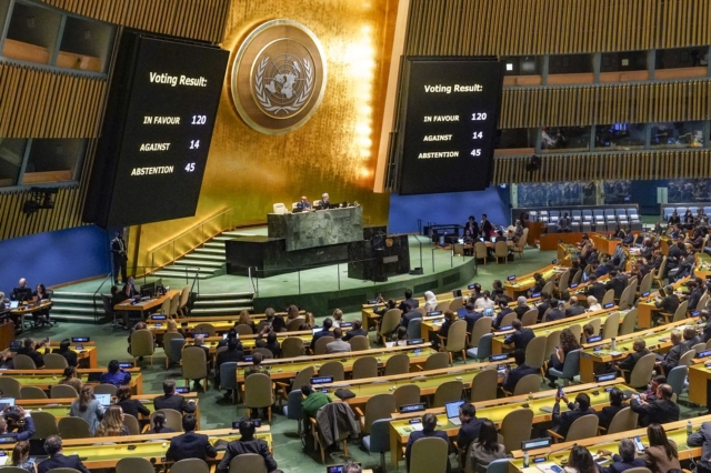 Israel Palestinians General Assembly