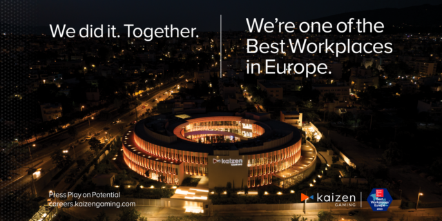 Η Kaizen Gaming ανάμεσα στα Best Workplaces in Europe 2023