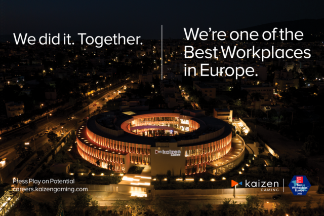 Η Kaizen Gaming ανάμεσα στα Best Workplaces in Europe 2023