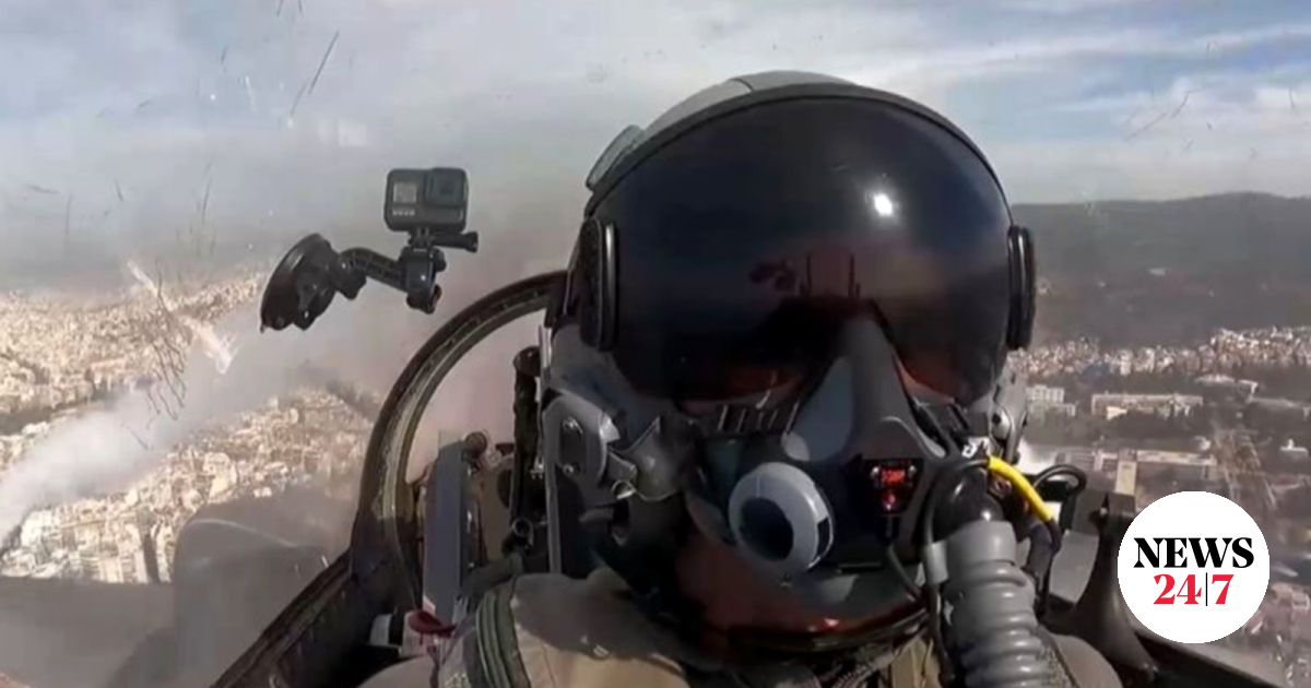 Το μήνυμα του πιλότου του F-16 από τον ουρανό της Θεσσαλονίκης