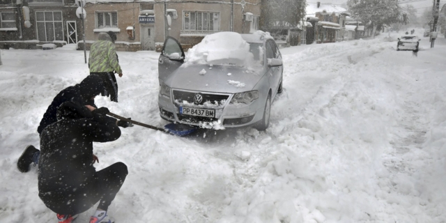 Κακοκαιρία με χιόνια στη Βουλγαρία