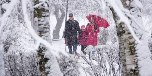 Χιονοθύελλα στην Αγία Πετρούπολη