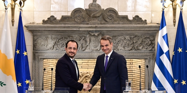 Κυριάκος Μητσοτάκης και Νίκος Χριστοδουλίδης