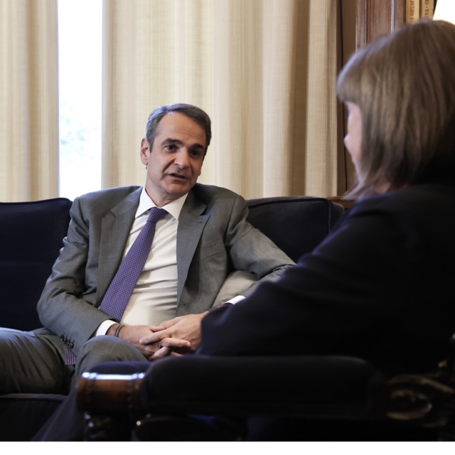 Κυριάκος Μητσοτάκης και Κατερίνα Σακελλαροπούλου