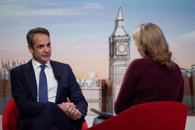 Συνέντευξη του Πρωθυπουργού Κυριάκου Μητσοτάκη στον τηλεοπτικό σταθμό BBC One