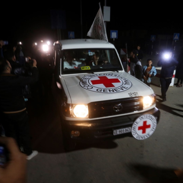 Όχημα του Ερυθρού Σταυρού στην Γάζα