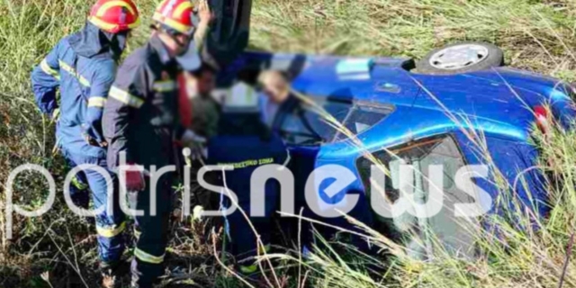 Πύργος: Αυτοκίνητο έπεσε σε χαράδρα 30 μέτρων – Σώθηκε η οδηγός