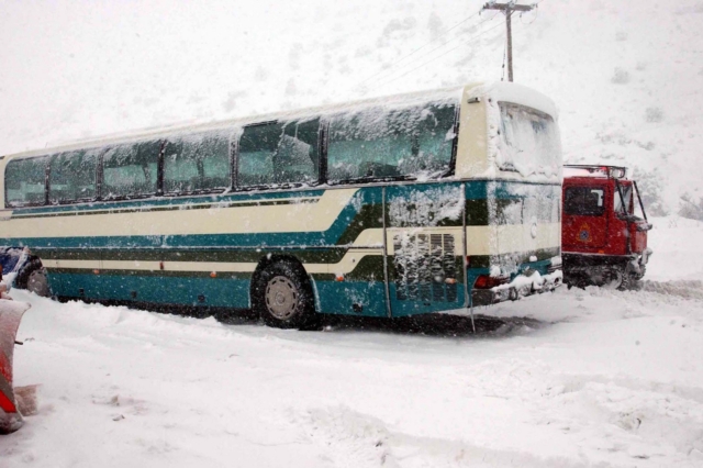Λεωφορείο σε χιόνια (φωτογραφία αρχείου)
