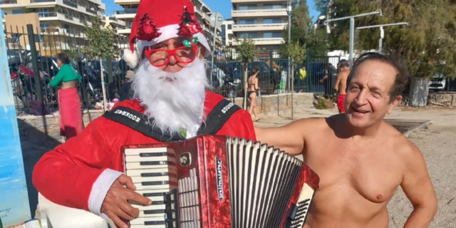 Σπύρος Μπιμπίλας: Παραμονή Χριστουγέννων με μαγιό στην παραλία