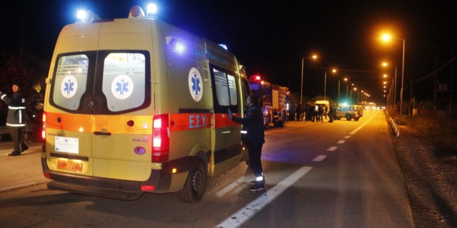 EKAB σε σημείο τροχαίου (φωτογραφία αρχείου)