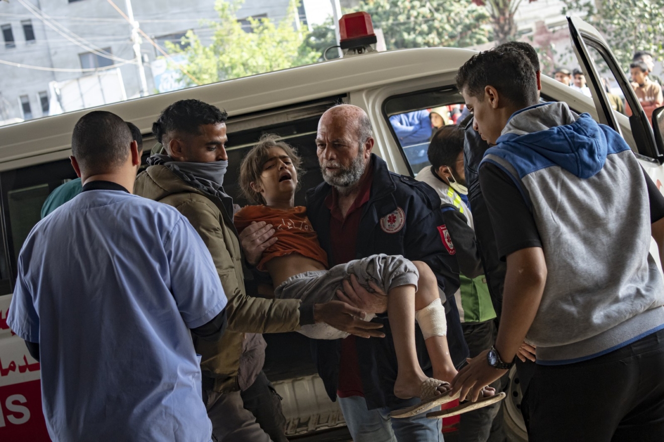 Τραυματισμένο παιδί από τους ισραηλινούς βομβαρδισμούς