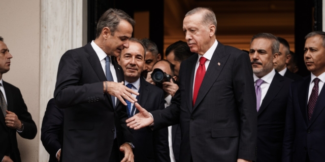 Κυριάκος Μητσοτάκης και Ρετζέπ Ταγίπ Ερντογάν