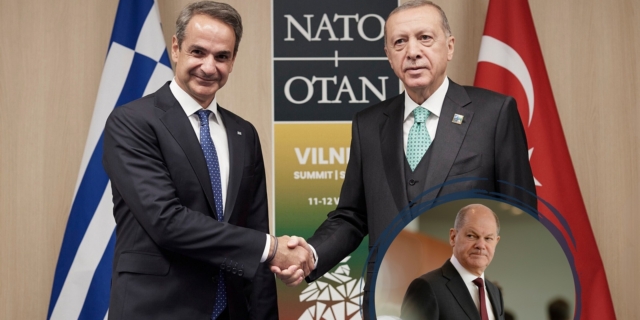 Κυριάκος Μητσοτάκης, Ρετζέπ Ταγίπ Ερντογάν και Όλαφ Σολτς