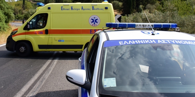 ΕΚΑΒ και Αστυνομία (φωτογραφία αρχείου)