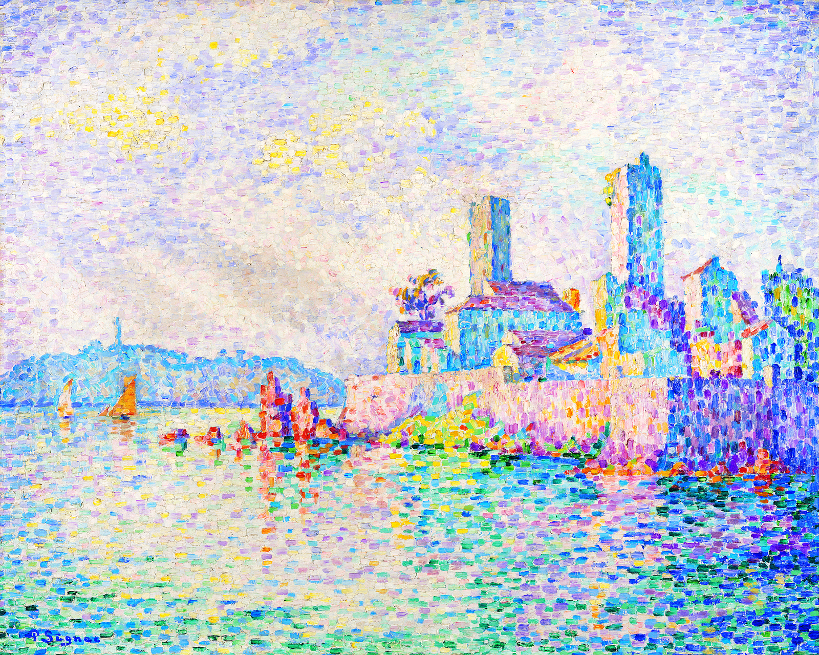 Paul Signac (1863-1935), Αντίμπ. Οι Πύργοι, 1911. Λάδι σε καμβά | 66 × 82,3 εκ. Albertina Museum, Βιέννη - Συλλογή Batliner