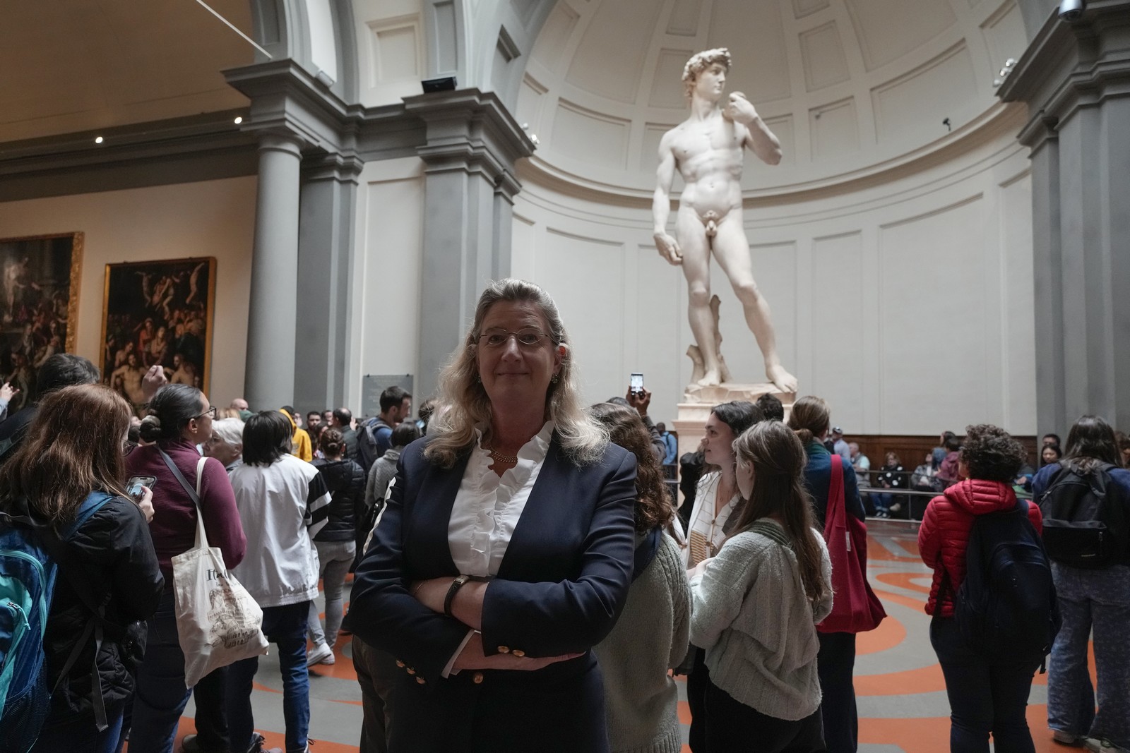 Η διευθύντρια της Galleria dell’Accademia, Cecilie Hollberg 