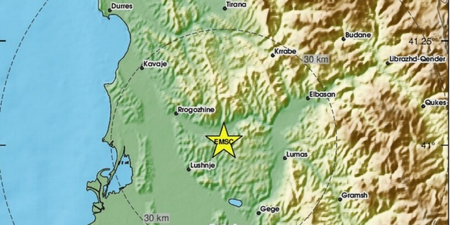 Σεισμός 4,5 Ρίχτερ στην Αλβανία