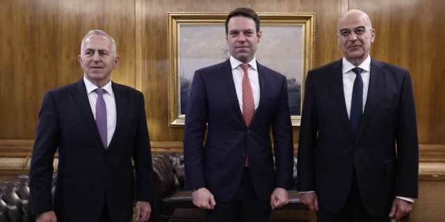 Συνάντηση Νίκου Δένδια με Στέφανο Κασσελάκη