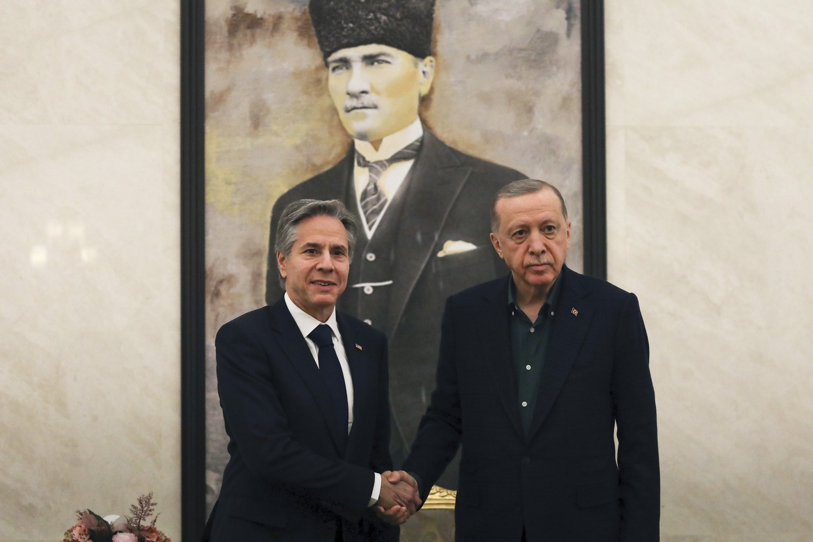 Erdogan en Blinken