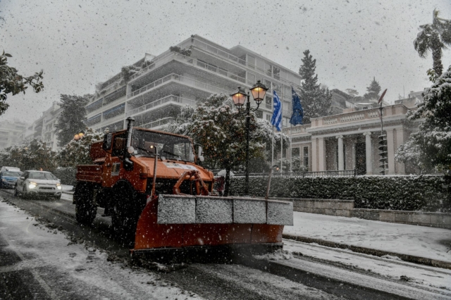 Εκχιονιστικό μηχάνημα (Εικόνα αρχείου)