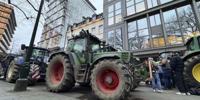 Διαμαρτυρία αγροτών στις Βρυξέλλες