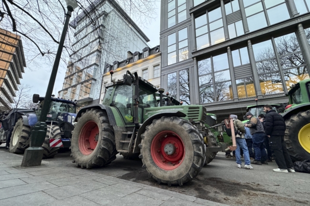 Διαμαρτυρία αγροτών στις Βρυξέλλες