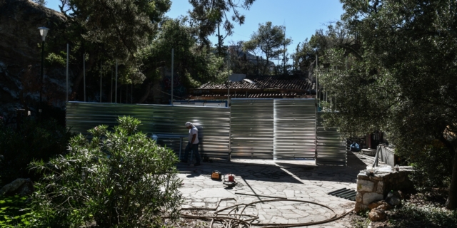 Εργασίες ανάπλασης στον Λόφο Στρέφη (φωτογραφία αρχείου)