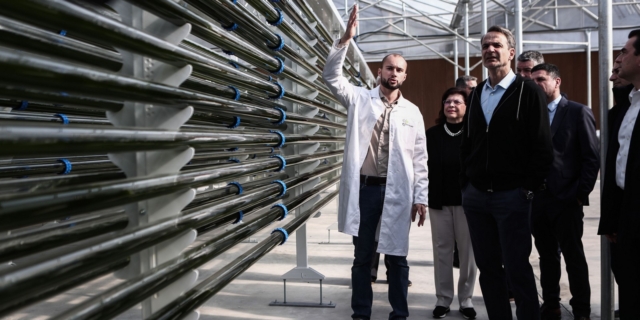 Ο Κυριάκος Μητσοτάκης στον "Δημόκριτο"