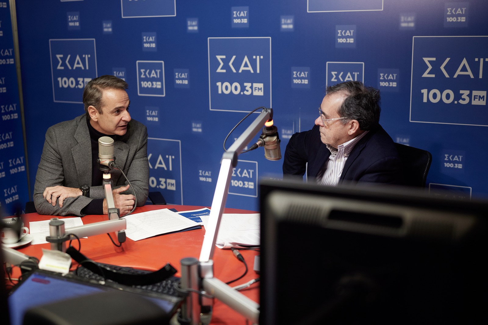 Συνέντευξη του Πρωθυπουργού Κυριάκου Μητσοτάκη στον ραδιοφωνικό σταθμό ΣΚΑΪ και στον δημοσιογράφο Παύλο Τσίμα
