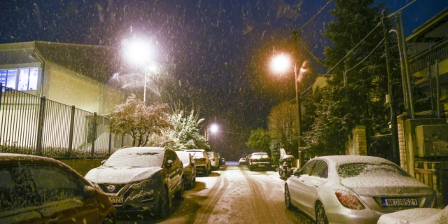 Χιονόπτωση στη Θεσσαλονίκη