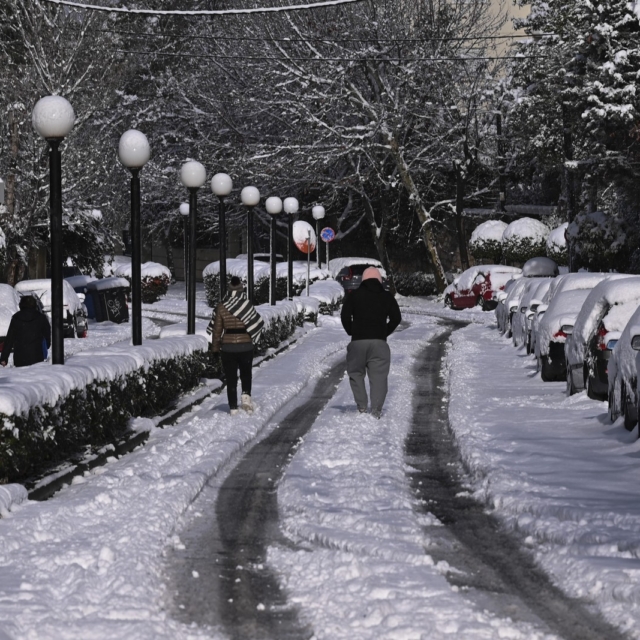Χιονόπτωση (φωτογραφία αρχείου)