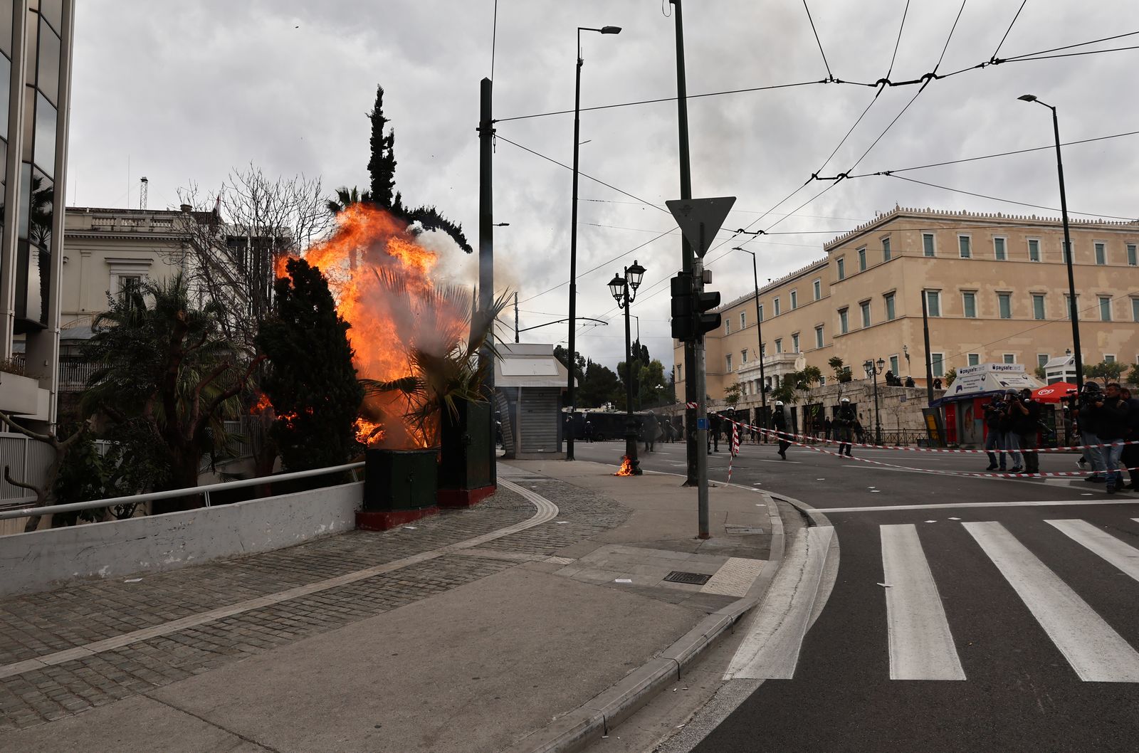 Επεισόδια στην απεργιακή συγκέντρωση στην Αθήνα