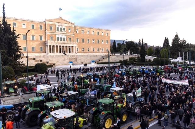 Πανελλαδικό συλλαλητήριο αγροτών στην Αθήνα