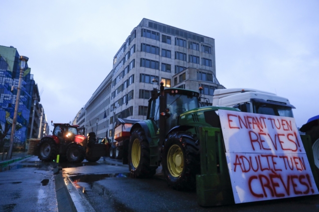 Κινητοποιήσεις αγροτών στις Βρυξέλλες