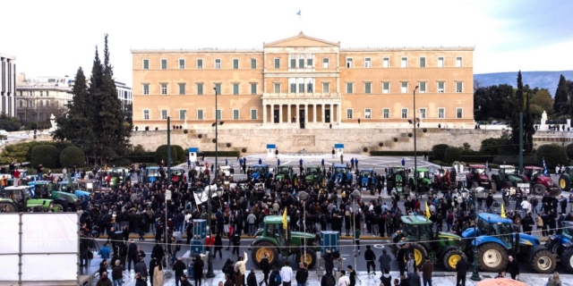 Συλλαλητήριο αγροτών στο Σύνταγμα