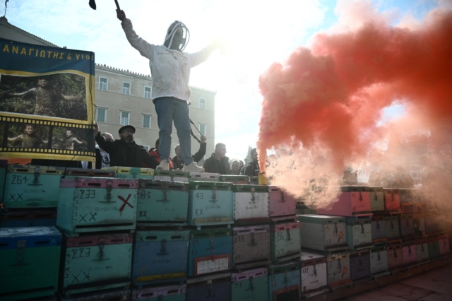 Συλλαλητήριο μελισσοκόμων στην Αθήνα