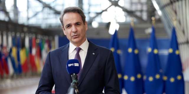 Ο Πρωθυπουργός Κυριάκος Μητσοτάκης στην έκτακτη Σύνοδο του Ευρωπαϊκού Συμβουλίου στις Βρυξέλλες