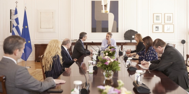 Ο Κυριάκος Μητσοτάκης συναντήθηκε με αντιπροσωπεία της AIPAC