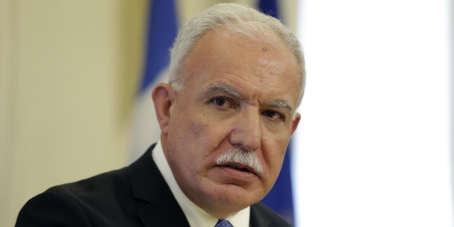 Ο Παλαιστίνιος υπουργός Εξωτερικών, Ριάντ αλ-Μαλίκι